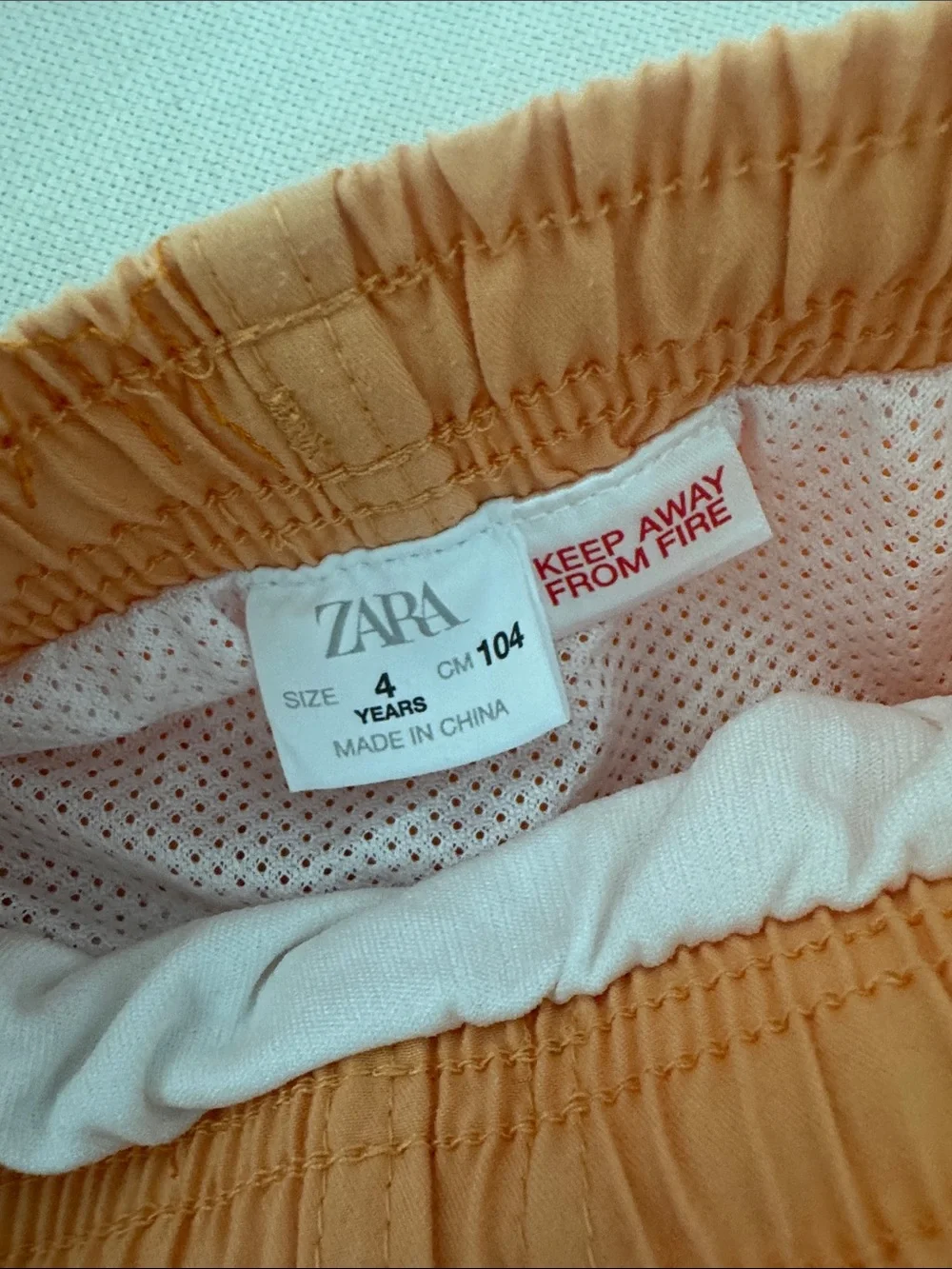 Zara Orange & Multicolor Boys' Swim Trunks